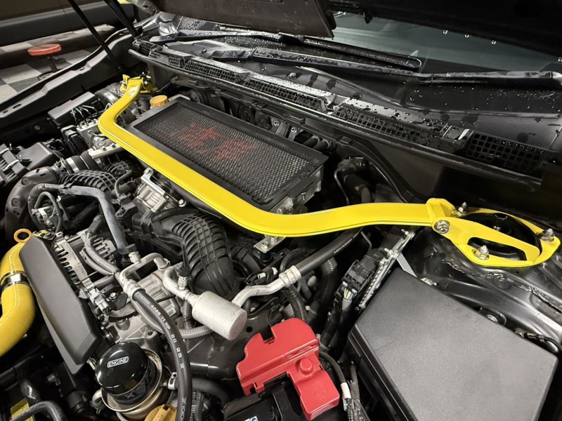 湾岸 WRX VB系 VBH ストラット タワーバー フロント用 FA24 黄色 補強